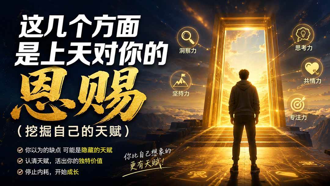 (8.21)付费文章：这几个方面是上天对你的恩赐（挖掘自己的天赋）